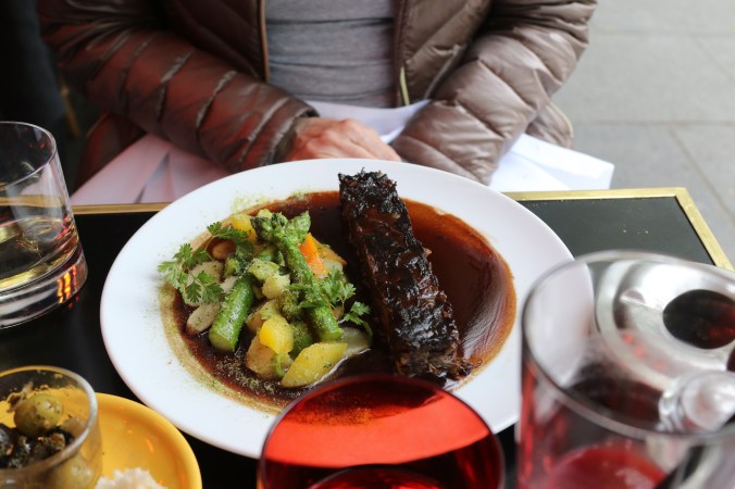 Beef Brisket Au jus with Vegtable Medly